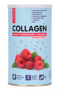 Концентрат Chikalab Коллаген сухой д/пригот коктейля Малиновый, 400 г