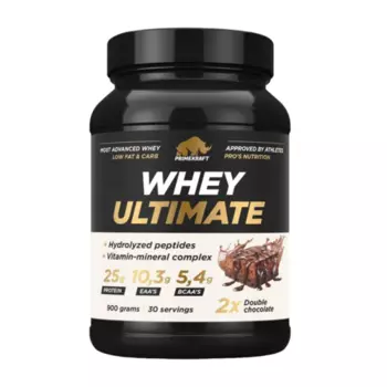Концентрат Whey Ultimate сух протеин напитка со вкусом Двойной шоколад, 900 г