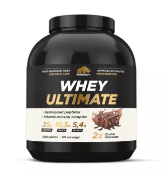 Концентрат Whey Ultimate сух протеин напитка со вкусом Двойной шоколад, 1 800 г