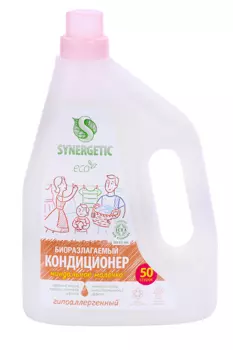 Кондиционер д/белья SYNERGETIC миндальное молочко 1,5 л