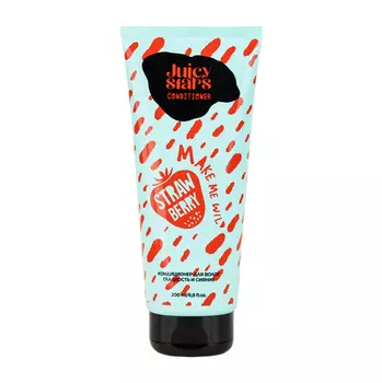 Кондиционер для волос Juicy Stars гладкость и сияние КРЫШЕСНОСНАЯ ЗЕМЛЯНИКА, 200мл.