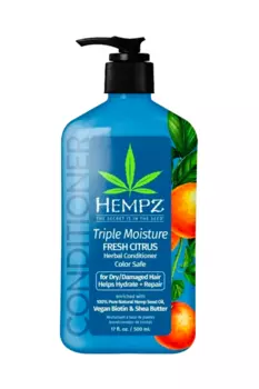 Кондиционер Hempz Тройное увлажнение Triple Moisture Fresh Citrus Herbal Conditioner 500 мл