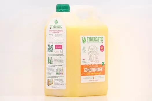 Кондиционер ополаскиватель Синергетик для белья цитрусовая фантазия гипоаллергенный