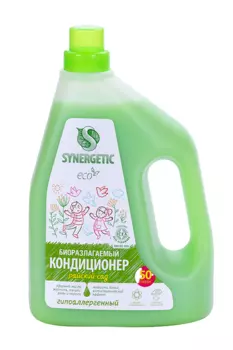 Кондиционер ополаскиватель SYNERGETIC д/белья Райский сад гипоаллергенный 1,5 л