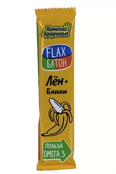 Конфета грильяжная Флакс батон лен/банан, 30 г