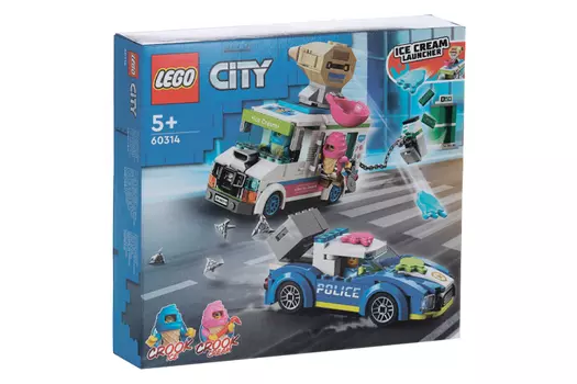 Конструктор LEGO CITY полицейская погоня за грузовиком с мороженым