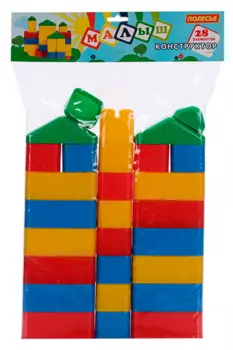 Конструктор Малыш 28 элементов микс