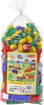 Конструктор Полесье Строитель 178 элементов в пакете