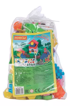 Конструктор «Строитель», 68 деталей