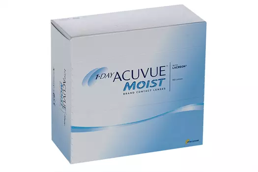 Контактные линзы 1 DAY ACUVUE Moist 180 линз R 8,50 D -3.75