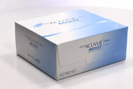 Контактные линзы 1 DAY ACUVUE Moist 180 линз R 8,50 D -4.00