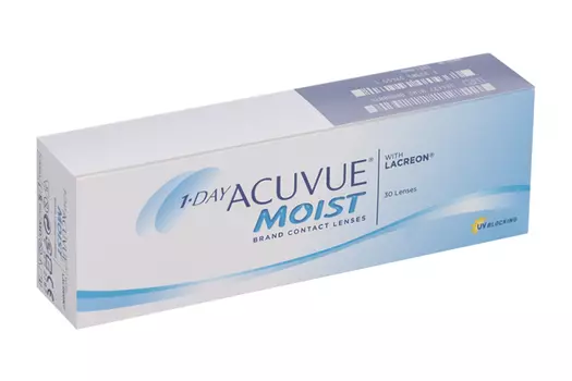 Контактные линзы 1-Day ACUVUE Moist 30 линз DIA14.2 BC 9.0 D -7.00