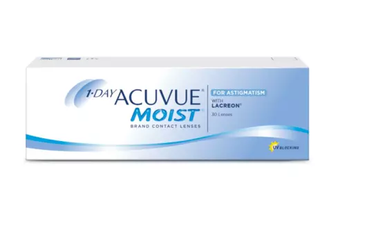Контактные линзы 1 DAY ACUVUE MOIST for Astigmatism R 8.5 D -4.00 CYL -0.75 AX/180, 30 шт