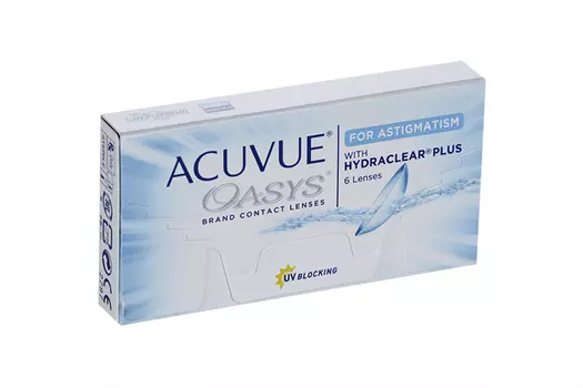 Контактные линзы ACUVUE Oasys for Astigmatism 6 линз R 8.6 D -5.50 CYL -0.75 AX 180