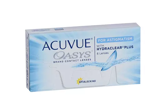 Контактные линзы ACUVUE Oasys for Astigmatism 6 линз R 8.6 D -7.50 CYL -1.25 AX 180