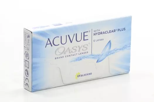Контактные линзы ACUVUE Oasys with hydraclear plus 6 линз R 8.4 D -0.75