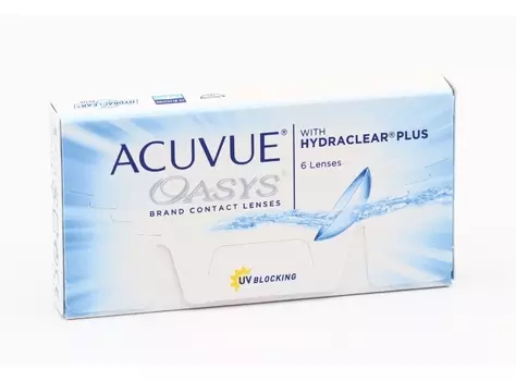 Контактные линзы ACUVUE Oasys with hydraclear plus 6 линз R 8,8 -3,75