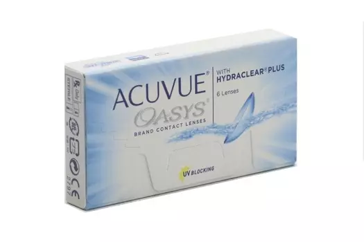 Контактные линзы ACUVUE Oasys with hydraclear plus 6 линз R 8,8 -3,50