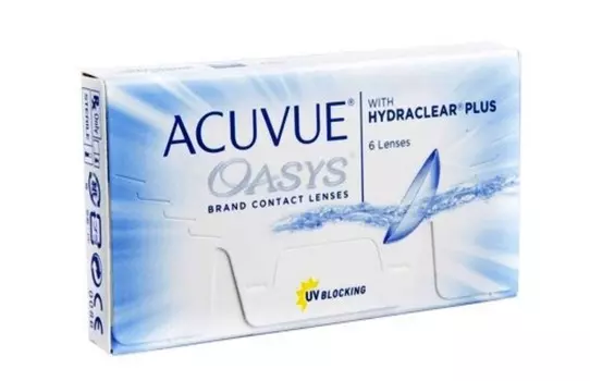 Контактные линзы ACUVUE Oasys with hydraclear plus 6 линз R 8.4 D -3.00