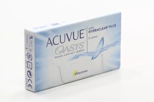 Контактные линзы ACUVUE Oasys with hydraclear plus 6 линз R 8.8 D -5.25