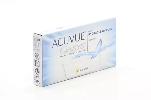 Контактные линзы ACUVUE Oasys with hydraclear plus 6 линз R 8.4 D -12.00