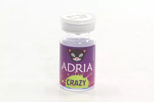 Контактные линзы Adria Crazy квартальные голубое колесо 0.00/14.0/8.6