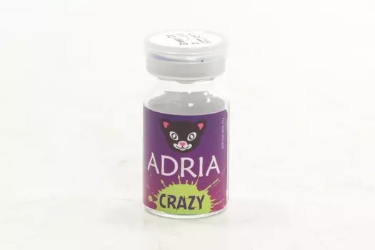 Контактные линзы Adria Crazy квартальные зеленая кошка 0.00/14.0/8.6