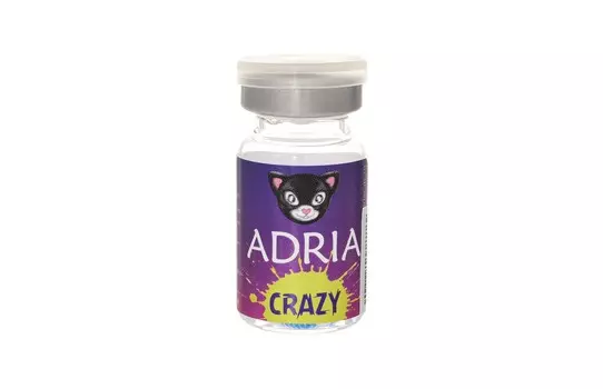 Контактные линзы Adria Crazy Robot квартальные синий 0.00/14.0/8.6