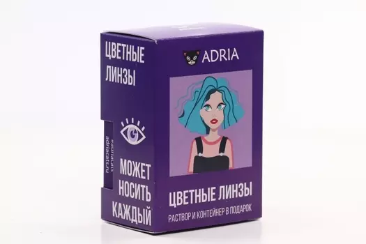 Контактные линзы Adria Elegant Blue мягкие/квартальные -4.00/14.2/8.6, 2 шт
