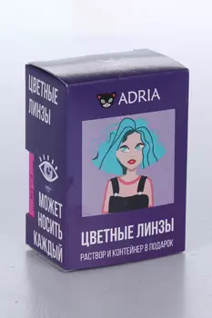 Контактные линзы Adria Glamorous Black мягкие/квартальные 0.00/8.6/14.5, 2 шт