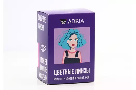 Контактные линзы Adria Glamorous Green мягкие/квартальные -1.00/14.5/8.6, 2 шт