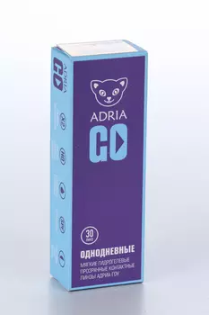 Контактные линзы Adria Go однодневные/прозрачные/гидрогелевые -4.0/14.2/8.6, 30 шт