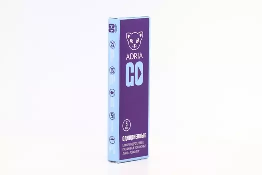 Контактные линзы Adria Go однодневные/прозрачные/гидрогелевые -3.00/14.2/8.6, 5 шт
