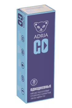 Контактные линзы Adria Go однодневные/прозрачные/гидрогелевые -2.5/14.2/8.6, 30 шт