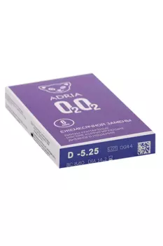 Контактные линзы Adria O2O2 мягкие/корригирующие/дневные/ежемесячные -5.25/14.2/8.6, 6 шт