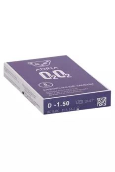 Контактные линзы Adria O2O2 мягкие/корригирующие/дневные/ежемесячные -1.5/14.2/8.6, 6 шт
