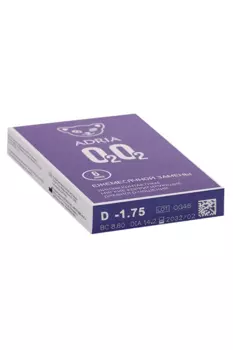 Контактные линзы Adria O2O2 мягкие/корригирующие/дневные/ежемесячные -1.75/14.2/8.6, 6 шт