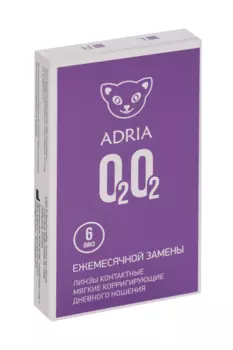 Контактные линзы Adria O2O2 мягкие/корригирующие/ежемесячные/дневные -2.75/14.2/8.6, 6 шт