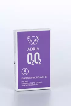 Контактные линзы Adria O2O2 мягкие/силикон-гидрогелевые/ежемесячные -3.50/14.2/8.6, 6 шт