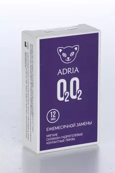 Контактные линзы Adria O2O2 мягкие/силикон-гидрогелевые/ежемесячные -3.50/14.2/8.6, 12 шт