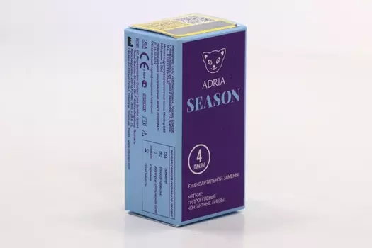 Контактные линзы Adria Season мягкие/корригирующие/ежеквартальные -1.75/14.0/8.6, 4 шт