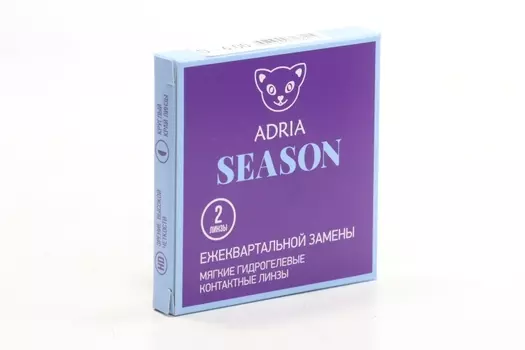Контактные линзы Adria Season мягкие/гидрогелевые/ежеквартальные -6.00/14.0/8.6, 2 шт