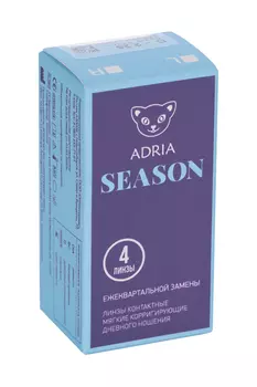 Контактные линзы Adria Season мягкие/корригирующие/ежеквартальные/дневные -2.25/14.0/8.6, 4 шт