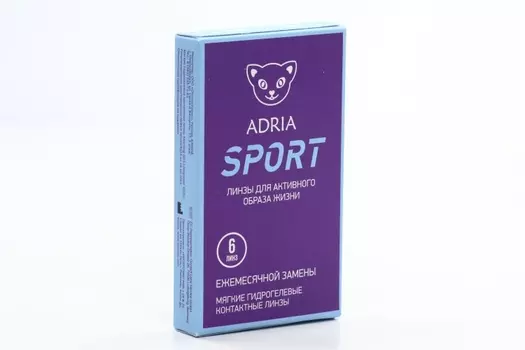 Контактные линзы Adria Sport мягкие/гидрогелевые/ежемесячные -2.25/14.2/8.6, 6 шт