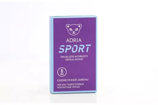 Контактные линзы Adria Sport мягкие/гидрогелевые/ежемесячные -1.75/14.2/8.6, 6 шт