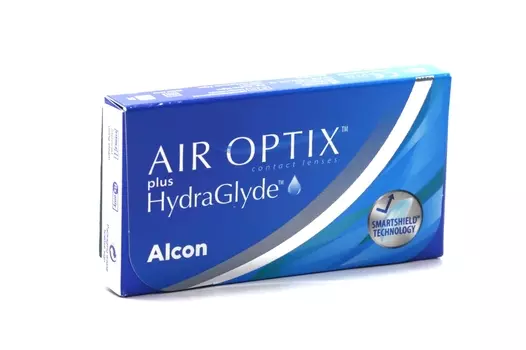 Контактные линзы Air Optix plus HydraGlyde (3) ежемесячные -2.50 / 14.20 / 8.6, 3 шт