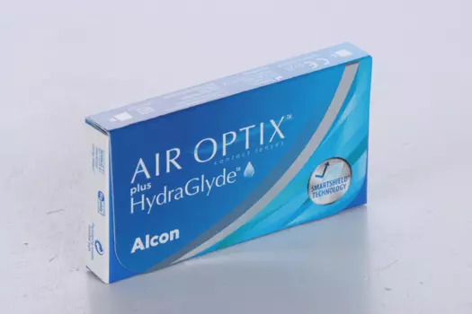 Контактные линзы Air Optix plus HydraGlyde (3) ежемесячные -4.00/14.20/8.6, 3 шт