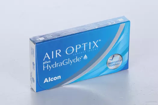 Контактные линзы Air Optix plus HydraGlyde (3) ежемесячные -4.25/14.20/8.6, 3 шт