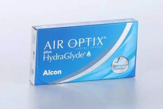 Контактные линзы Air Optix plus HydraGlyde (3) ежемесячные -5.50 / 14.20 / 8.6, 3 шт