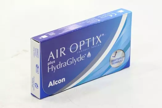 Контактные линзы Air Optix plus HydraGlyde (3) ежемесячные -8.0/14.20/8.6, 3 шт